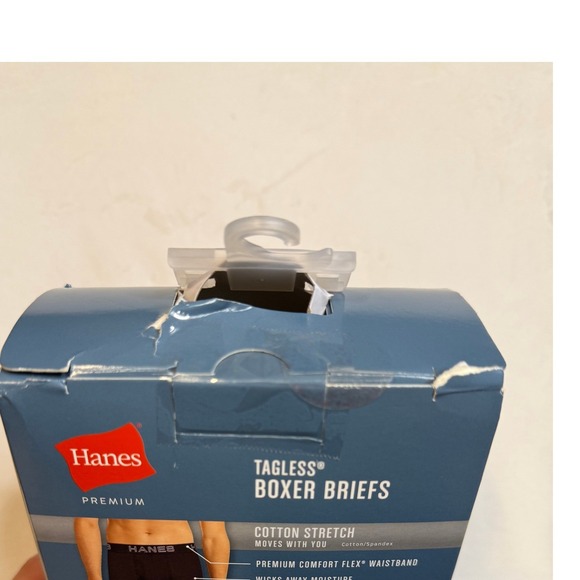 Hanes Premium Mens 5 Pack Stretch Boxer Briefs Black Grey Size Medium 9HPSB5 - Picture 3 of 3